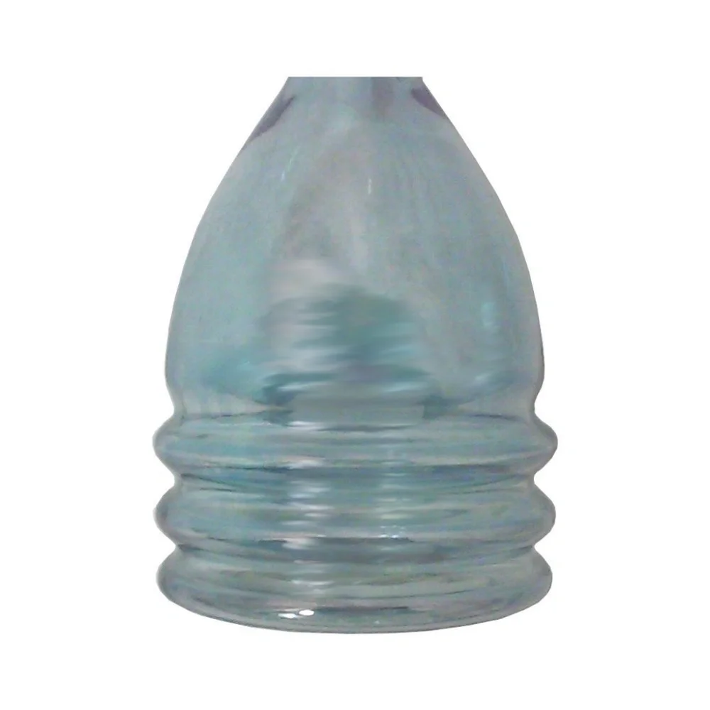 Vintage Art Deco Style Iridescent Blue Beehive Form Bar Decanter